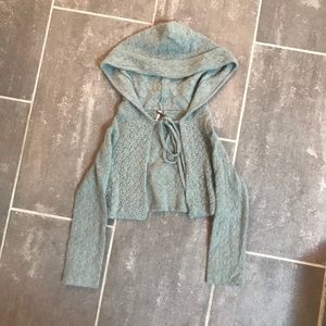 Light Blue Free People Cardigan